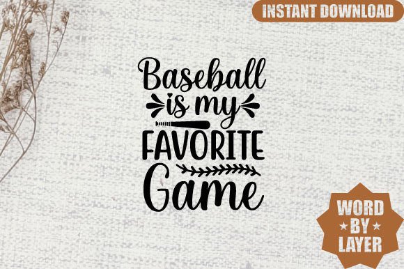 Baseball is My Favorite Game Svg Design