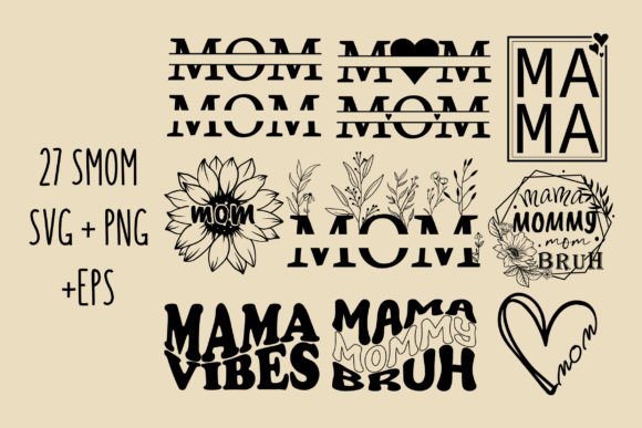 Mama Svg Bundle Review: Mom Outline Clipart for Embroidery