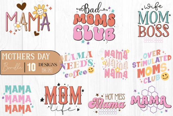 Retro Mothers Day SVG Bundle Mom Love: A Designer's Review