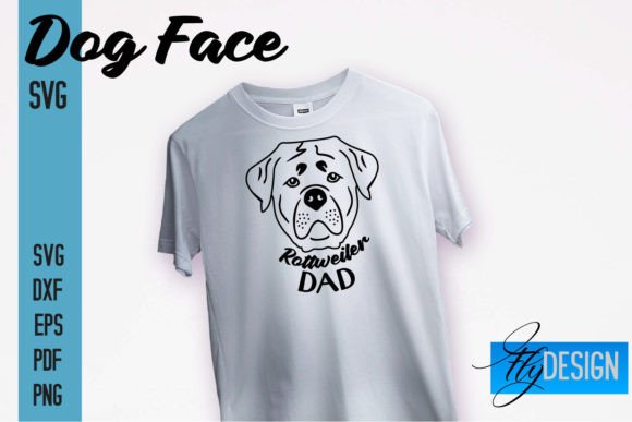 Rottweiler Dad Dog Face SVG – Embroidery Design Review